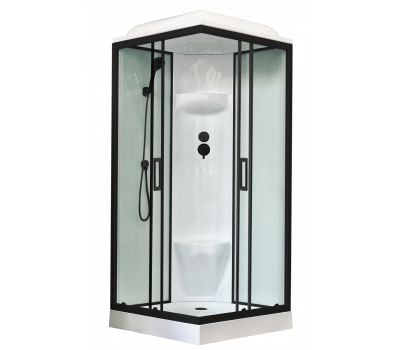 Душевая кабина Royal Bath  RB 90HP6-WT-BL (белое/прозрачное) 