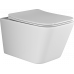 Подвесной унитаз Metric Rimless Ceramica Nova CN3007 Белый, микролифт