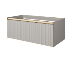 Тумба Armadi Art рифлёная Armadi Art QUATRO 1 100см CASHMERE FUGA профиль MATT GOLD с подсветкой внутри 790-M1-100-CM-RIB-MG-LED Тумба Armadi Art рифлёная Armadi Art QUATRO 1 100см CASHMERE FUGA профиль MATT GOLD с подсветкой внутри 790-M1-100-CM-RIB-MG-LED