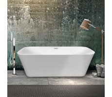 Ванна акриловая 170х80 см Vincea VBT-401-1700MW цвет белый мат, слив-перелив в комплекте, хром Ванна акриловая 170х80 см Vincea VBT-401-1700MW цвет белый мат, слив-перелив в комплекте, хром