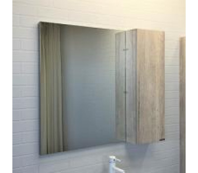 Зеркало-шкаф Comforty Порто-90 дуб дымчатый 00-00009443 