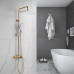 Душевая система Shevanik S4436G, золотой сатин