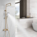 Душевая система Shevanik S4436G, золотой сатин
