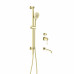Встраиваемый комплект для ванны и душа Feramolli Sole SGL13, золото шампань 