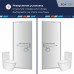 Душевая дверь из стекла, распашная с системой Pull&Slide в нишу RGW SV-05 - хром 900 70320509-151 Хром 