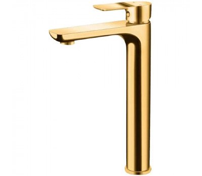 Смеситель для раковины высокий Grocenberg GB3009GO, золото 