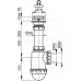 Cифон для мойки Alcadrain c нержавеющей peшeткой 70 мм A441-DN50/40  