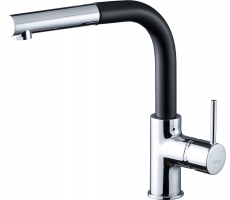 Смеситель для кухни Rivelato Ledro Г-обр.с выдвижной лейкой D-35ммcromo 9022208 antracite cromo Смеситель для кухни Rivelato Ledro Г-обр.с выдвижной лейкой D-35ммcromo 9022208 antracite cromo