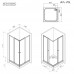 Душевое ограждение 80x80 см, без поддона AM.PM Sunny W87G-403-8080-BT  