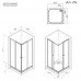 Душевое ограждение 80x80 см, без поддона AM.PM Sunny W87G-403-8080-BT  