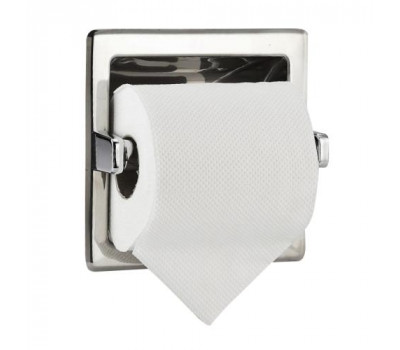 Держатель для 1 рулона туалетной бумаги встраиваемый квадратный с рамкой NOFER 05204.B Держатель для 1 рулона туалетной бумаги встраиваемый квадратный с рамкой NOFER 05204.B