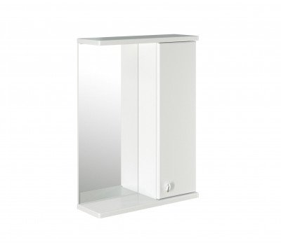 Зеркало-шкаф навесной без подсветки MIXLINE Норд-55 правый 528386  