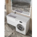 Раковина над стиральной машиной Uperwood Cosmos Quartz 120 см, левая, крыло справа, жасмин RCosmos120LJ 
