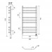 Полотенцесушитель электрический Domoterm Лаура Лаура П9 500x700 ER Хром Полотенцесушитель электрический Domoterm Лаура Лаура П9 500x700 ER Хром