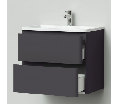 Комплект тумба Итана Roberto 70 подвесная, с раковиной Adel 70/Adelina 70, графит Комплект тумба Итана Roberto 70 подвесная, с раковиной Adel 70/Adelina 70, графит