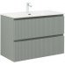 Тумба с раковиной Aquanet Джейн 90 цв.мисти грин (раковина Flat) 00332533 