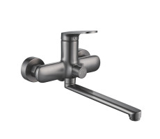 Смеситель для ванны Shevanik S8502T, оружейная сталь