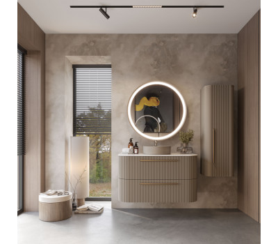 Боковой шкаф CREAVIT RAYAS RY2120.00.MGR СЕРЫЙ МАТОВЫЙ 