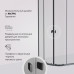 Душевое ограждение AM.PM X-Joy W88G-205-080BT64 Стекла прозрачные; профиль матовый черный 