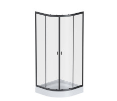 Душевое ограждение AM.PM X-Joy W88G-205-080BT64 Стекла прозрачные; профиль матовый черный 