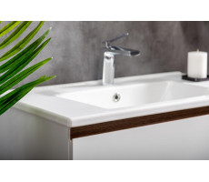 Тумба Armadi Art CAPOLDA 85 белая + ручка дерево 849-085-WW 