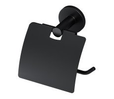 Держатель для туалетной бумаги с крышкой, черный AM.PM X-Joy A85A341422 Черный 