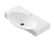 Раковина 76х45 Sanita Luxe Infinity INF76SLWB01 Раковина 76х45 Sanita Luxe Infinity INF76SLWB01