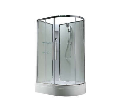 Душевая кабина AvaCan EM3812LNT без крыши прозрачная Хром 