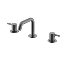 Смеситель на 3 отверстия NEMO Round NM-2317BGM  Gun metal 
