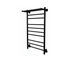 Полотенцесушитель электрический Comfysan Luce EC-10 100/50 с полкой, черный 