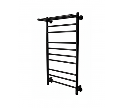 Полотенцесушитель электрический Comfysan Luce EC-10 100/50 с полкой, черный 