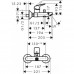 Смеситель для ванны Hansgrohe Logis 71400000 хром 