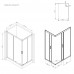 Душевое ограждение 120x80 см, без поддона AM.PM Gem W90G-404-120280-MT Стекло прозрачное; профиль хром матовый 