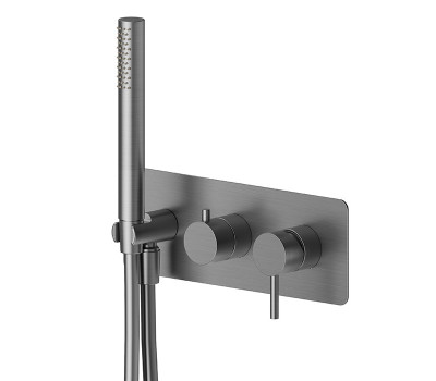 Смеситель для ванны Newform X-Steel 316 69679EX.59.064 Gun metal 