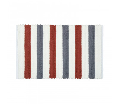 Коврик для ванной 1-ый Fixsen AMBER, mix синий+красный+белый, 50х80см FX-8040X 