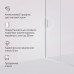 Дверь душевая в нишу AM.PM Gem W90G-110-1-195MT Стекло прозрачное; профиль хром матовый 