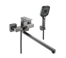 Смеситель для ванны Shevanik S9622T, оружейная сталь