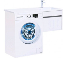 Тумба с раковиной Aquanet Токио 110 R белый (подвесная, 1 ящик) 