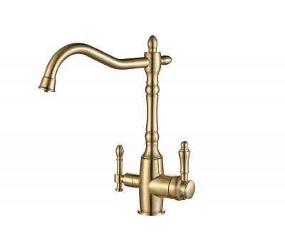 Смеситель для кухни ZORG STEELHAMMER SH 812 BRONZE бронза 