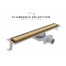 Душевой трап PLUMBERIA SELECTION PST IN-TILE PST80OR, золото 24К 