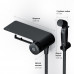 Смеситель TouchReel, монтируемый в стену с гигиеническим душем и полкой AM.PM X-Joy F0H85A822 Черный 