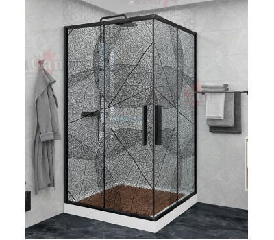 Душевой уголок AvaCan KB 100-110 черный 