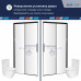 Душевая дверь RGW LE-12B 1400 34121214-14 Черный 