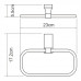 Держатель полотенец WasserKRAFT Lopau K-6000 6060 Хром 