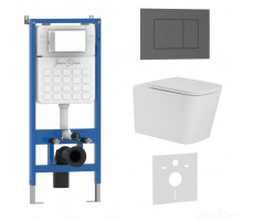 Комплект 3в1 IBERICA BLANCA инсталляция SILENCIO, унитаз TOLEDO ALTO белый, кнопка смыва ESTI-S серый матовый (IB001.TLA.234.856) Комплект 3в1 IBERICA BLANCA инсталляция SILENCIO, унитаз TOLEDO ALTO белый, кнопка смыва ESTI-S серый матовый (IB001.TLA.234.856)