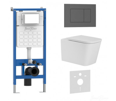 Комплект 3в1 IBERICA BLANCA инсталляция SILENCIO, унитаз TOLEDO ALTO белый, кнопка смыва ESTI-S серый матовый (IB001.TLA.234.856) Комплект 3в1 IBERICA BLANCA инсталляция SILENCIO, унитаз TOLEDO ALTO белый, кнопка смыва ESTI-S серый матовый (IB001.TLA.234.856)