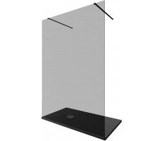 Душевая перегородка Allen Brau Infinity 2 140 3.21052.BBA.T черный браш 