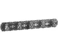 Пять крючков на планке Zorg Antic AZR 18 SL серебро 