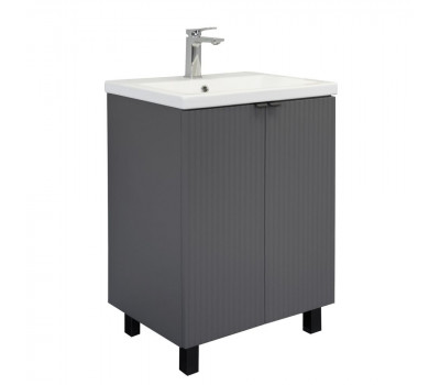 Тумба-умывальник Comforty Лима-60Н антрацит с раковиной Como 60 00-00019240 Тумба-умывальник Comforty Лима-60Н антрацит с раковиной Como 60 00-00019240
