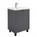 Тумба-умывальник Comforty Лима-60Н антрацит с раковиной Como 60 00-00019240 Тумба-умывальник Comforty Лима-60Н антрацит с раковиной Como 60 00-00019240